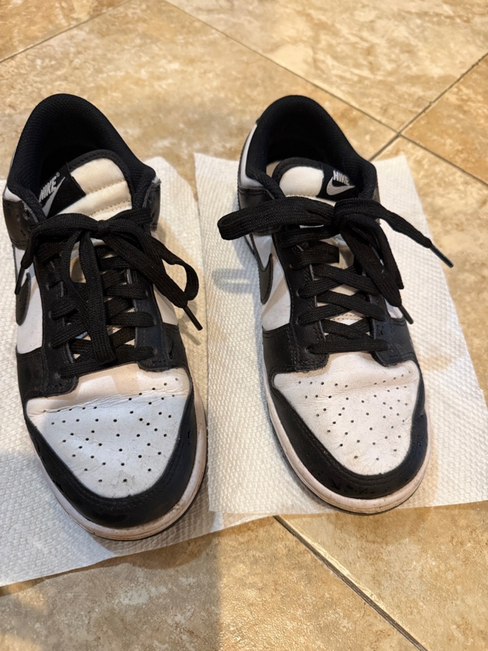 Nike Black and White Low-Profile Sneakers